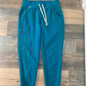 FIGS Jogger Scrub Pants, Pacific Blue, Size (S)